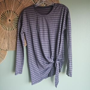 Lululemon Tie Your Practice Long Sleeve *Stripe